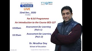 Assessment for Learning (BES 127) IGNOU B.Ed. Programme (Part-2)