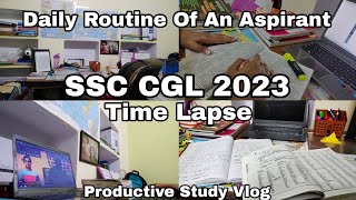 Daily Routine of An Aspirant (SSC)📚🖋️|| SSC CGL 2023 🪄|| STUDY VLOG ⏰📝 #ssccgl#study#ssc#studyvlog