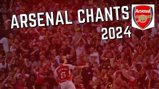 TOP 10 ARSENAL CHANTS 2024 (WITH LYRICS) | Gabriel, Odegaard, Saka and More