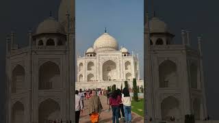 #love to travel ✨#delhi #agra #tajmahal #frontview & back side view of tajmahal ✨#part4#