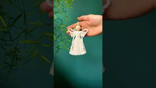 DIY Macrame Angel - Christmas Ornament Tutorial Now Available #shortsfeed #crafts #decoration