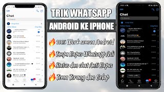 cara mengubah whatsapp android menjadi iphone Tanpa hapus Aplikasi whatsapp asli | 2021