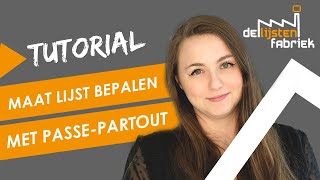 Passe-partout en formaat lijst bepalen - De Lijstenfabriek Tutorial