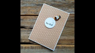 CARDMAKING Bee Well handmade card