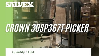 Virtual Product Inspection at Salvex - Crown 30SP367T Picker - Hours: 1,910.1 (1 Unit - Used)