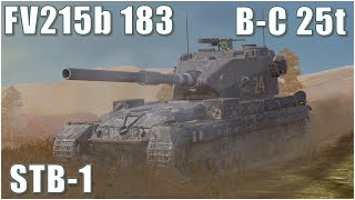 FV215b 183, B-C 25t & STB-1 ● WoT Blitz