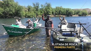 INCREÍBLE FLOTADA de PESCA en la PATAGONIA ARGENTINA!!! PESCA CON MOSCA en RÍO COLLÓN CURÁ (Parte 1)