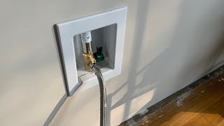 How to install the EFIELD Pex Pre-Assembled Ice Maker Outlet Box