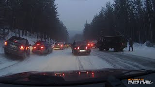 Крупное ДТП на трассе Екатеринбург - Серов в Свердловской области 03.12.2015 г.