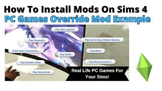 How To Install PC Game Override Mod For Sims 4 | 2024