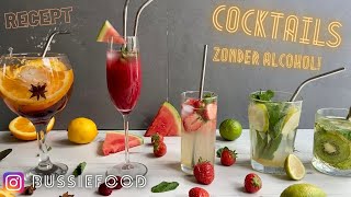 5 recepten voor cocktails zonder alcohol! | Mocktails | Bussiefood |