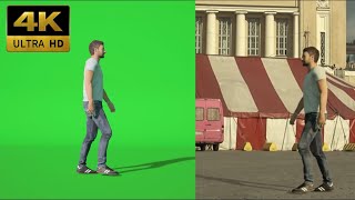 002 - Green Screen | Chroma Key | Character Man | 4K