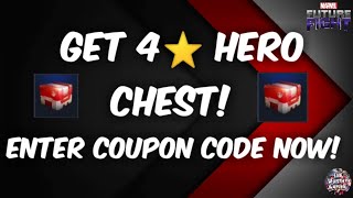 Marvel Future Fight||Get 4⭐ hero chest now! Enter coupon code now!