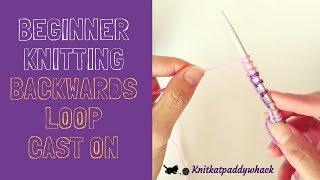 HOW TO KNIT | Backward Loop Cast On