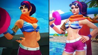 League of Legends vs Wild Rift Pool Party Skins Comparison #Shorts