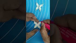 How to make fondant butterfly #shorts