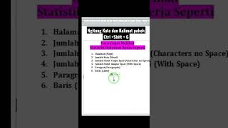 MENGHITUNG KATA, KALIMAT & PARAGRAF DALAM 1 DETIK #trikword #belajarword #microsoftword #edutekno66