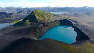 Iceland Higlands, Blahylur lake, Skyggnisvatn, 4k