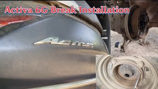 Activa 6g Real Break Installation | Activa 6g Mein Piche Ke Liner Kaise Change Kare | Naresh Thakor