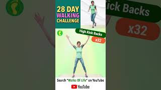 28 Day walking challenge home cardio workout @walksoflife5308 #walkingforweightloss #cardio