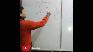 factorisation karne ka asaan tarika - example(2)