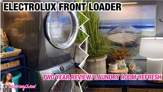 ELECTROLUX FRONT LOADER | TWO YEAR REVIEW & LAUNDRY ROOM REFRESH