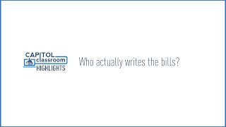 Who actually writes the bills?