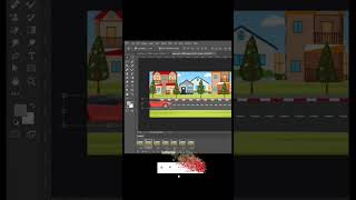 moving car gif animation in Photoshop.🔥 #youtubeshorts #ytshorts #Photoshop  #animation