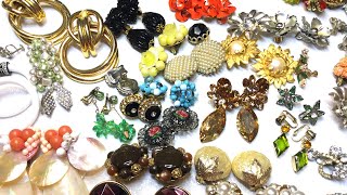 SHOP GOODWILL VINTAGE EARRINGS LOT Unboxing Unbagging for SALE - Poshmark Youtube - URANIUM GLASS!!!