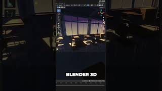 3D Japan Anime Classroom #blender3d