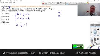 MABA CONCURSOS  -  ACCESS  -  2024  -  SISTEMA DE EQUAÇÕES DO 1º GRAU  - Com prof. Cristiano Andrade