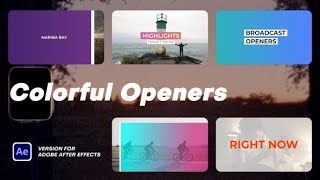 Corporate AE Templates: Colorful Openers