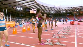 Queen Harrison win's Women's 100m Hurdles 2014 IAAF Diamond League Glasgow