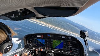 DA42VI Flight Vlog California to Oregon Approach Over Ocean!