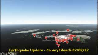 Past 24 - Earthquake Activity - Canary Islands, Spain Region 07/02/12