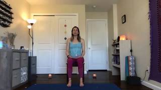 Chair Yoga, Joint freeing exercise, Breath work for grounding