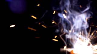 Welder Sparks Fire - Free Overlay Stock Footage