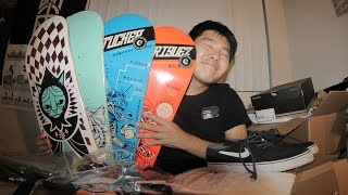 MY BIGGEST SKATEBOARD UNBOXING! | Primitive Skateboards