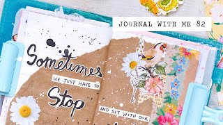 journal with me ☆ 82 | creating three art journal spreads