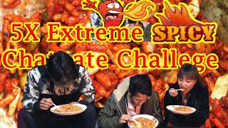 Chatpate with 5x spicy challenge 🌶🌶🥵🥵| prosocialTV | Keshang and Amrit