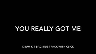 You Really Got Me Drum Kit Backing Track With Click