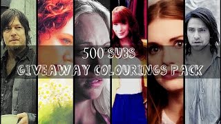 Colouring giveaway pack (+500 subs)