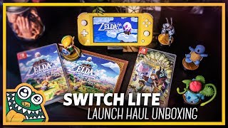 Nintendo Switch Lite Unboxing and First Impressions + Amiibo and Game Haul!