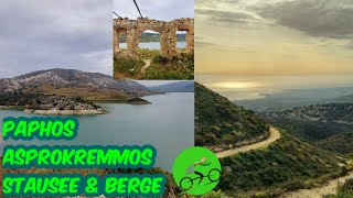 🌞 Paphos MTB-Tour zum Asprokremmos Stausee mit Ruinendorf & in die Berge