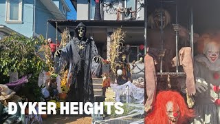 [4k]NYC Walk🚶🏻‍♀️ Best Halloween House Decorations in Dyker Heights , Brooklyn, 2022