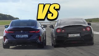 NISSAN GT-R R35 vs BMW M8 COMPETITION.. ACCELERATION SOUND!