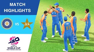 India vs Pakistan T20 World Cup 2024 Highlights | IND vs PAK Match Highlights | Real Cricket 24