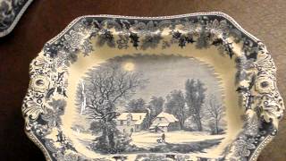 RARE Winter's Eve Spode Covered Vegetable Fine China Man