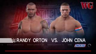 WWE 2K17 Randy Orton vs John Cena Bloodiest Match (10 RKOs Hit on Cena)