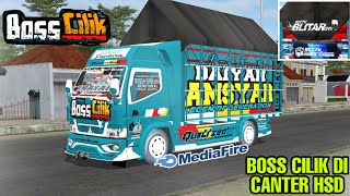 MOD BUSSID TERBARU TRUCK CANTER HSD BOSS CILIK DETAIL